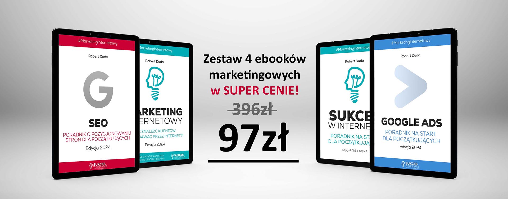 Pakiet 4 ebooków marketingowych